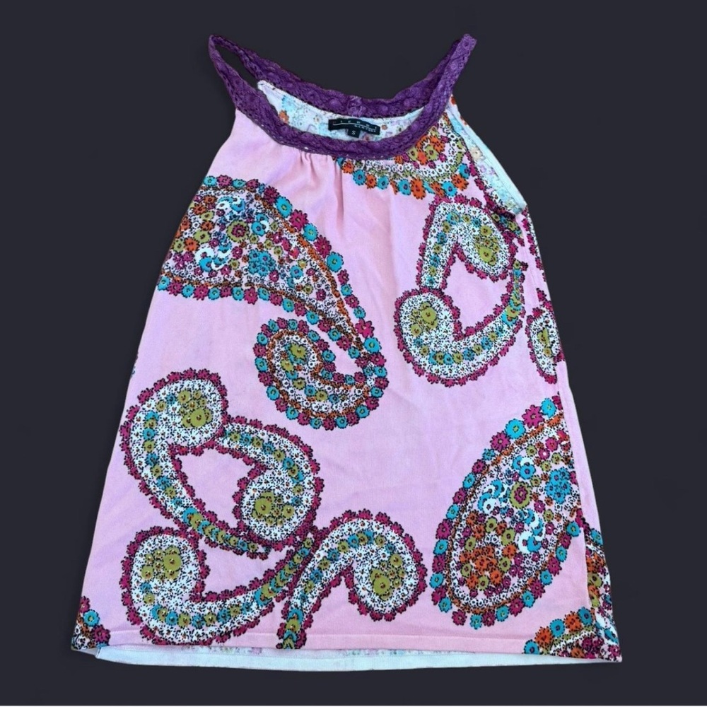 Pierri New York Pink and Purple Paisley Camisole
